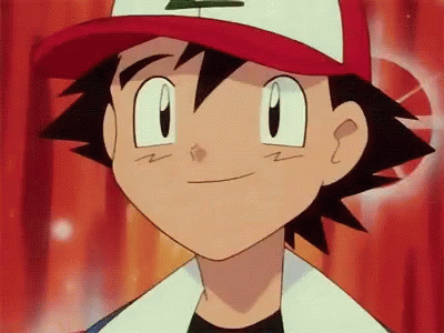 My friend Ash Ketchum getting excited